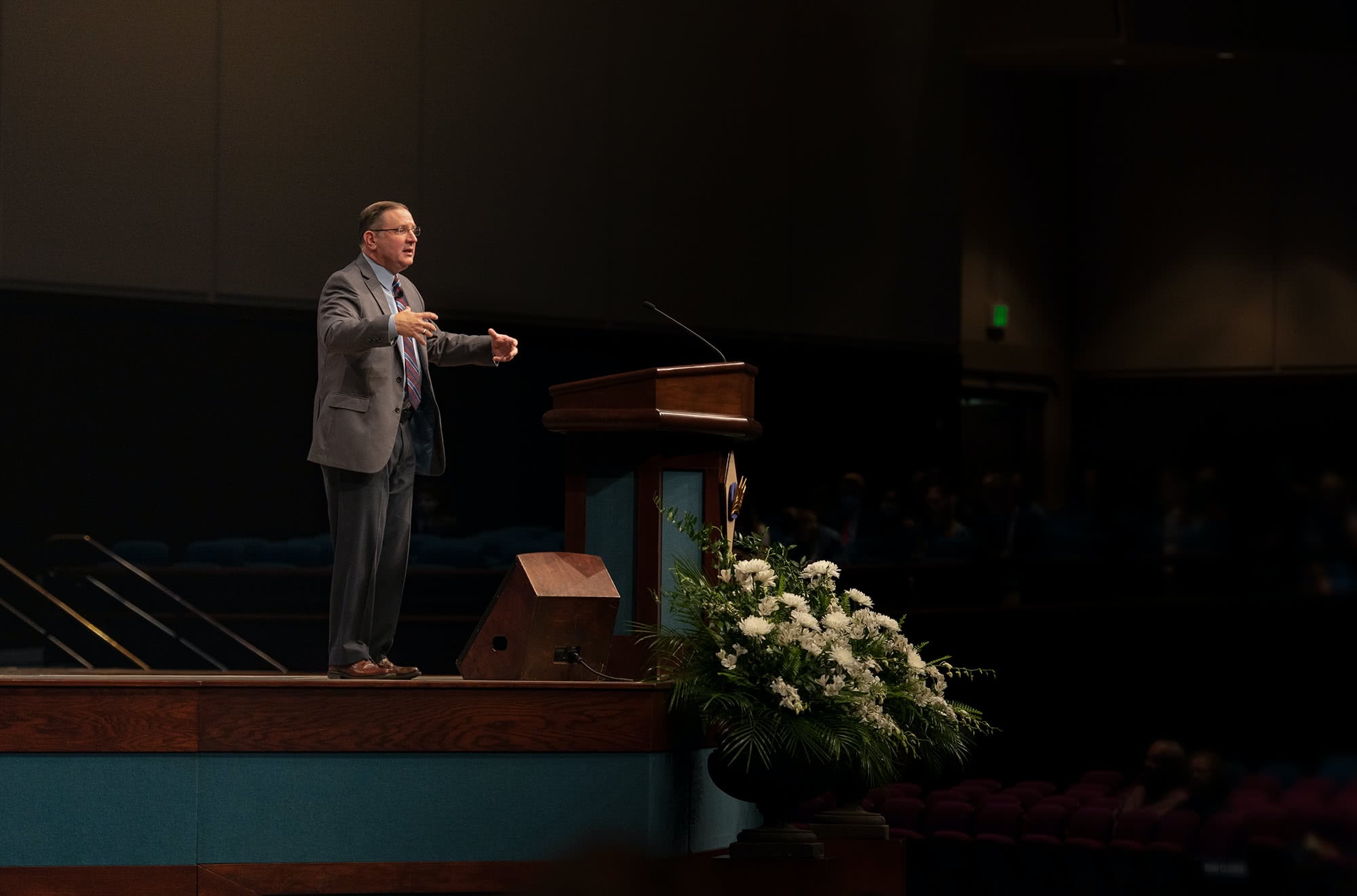 Dr. Tim Zacharias preaching at PCC Bible Conference
