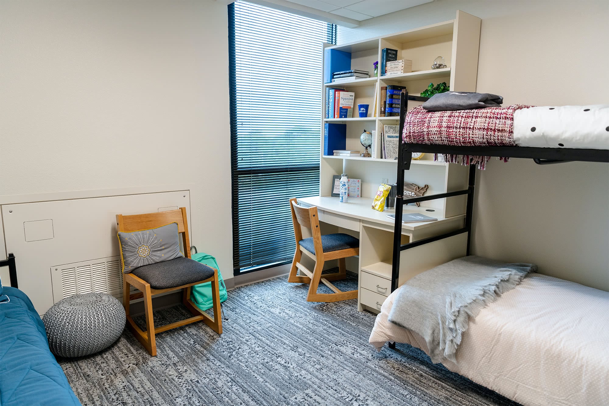 Griffith Tower dorm room.
