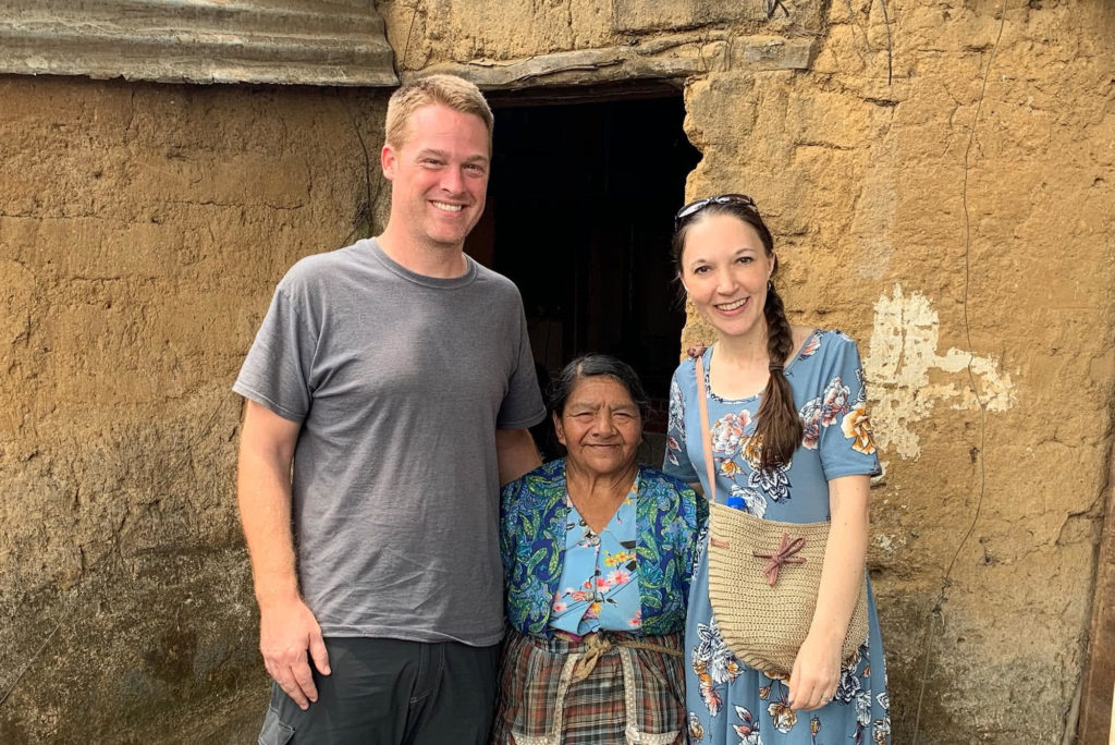 Matt and Dallita Goins standing with a woman in Honduras. 