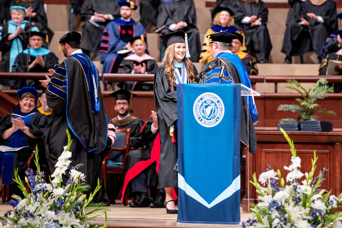 PCC Graduate honored at Commencement.