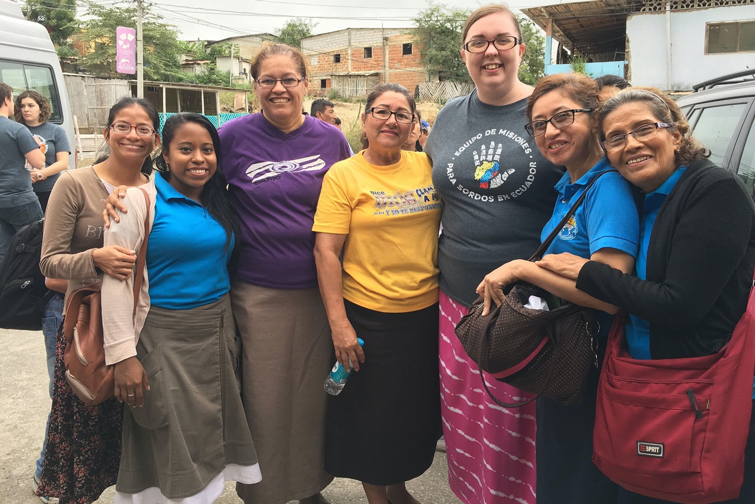 YOM Ministry Team helping with the Ecuador Deaf Ministry