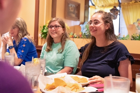 Students at a La Hacienda Mexican Restaurant during a Student Outing.